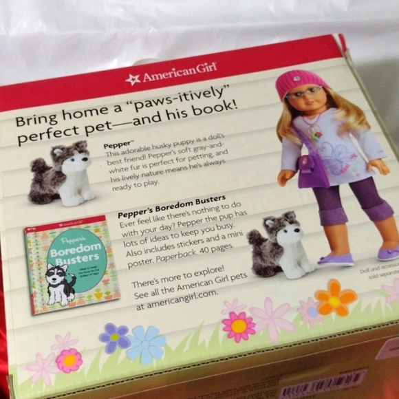 American Girl Doll Carrier Contains 1 Plush Pepper Dog 1 Pepper 📚 1 Pet Pack - Picture 3 of 9